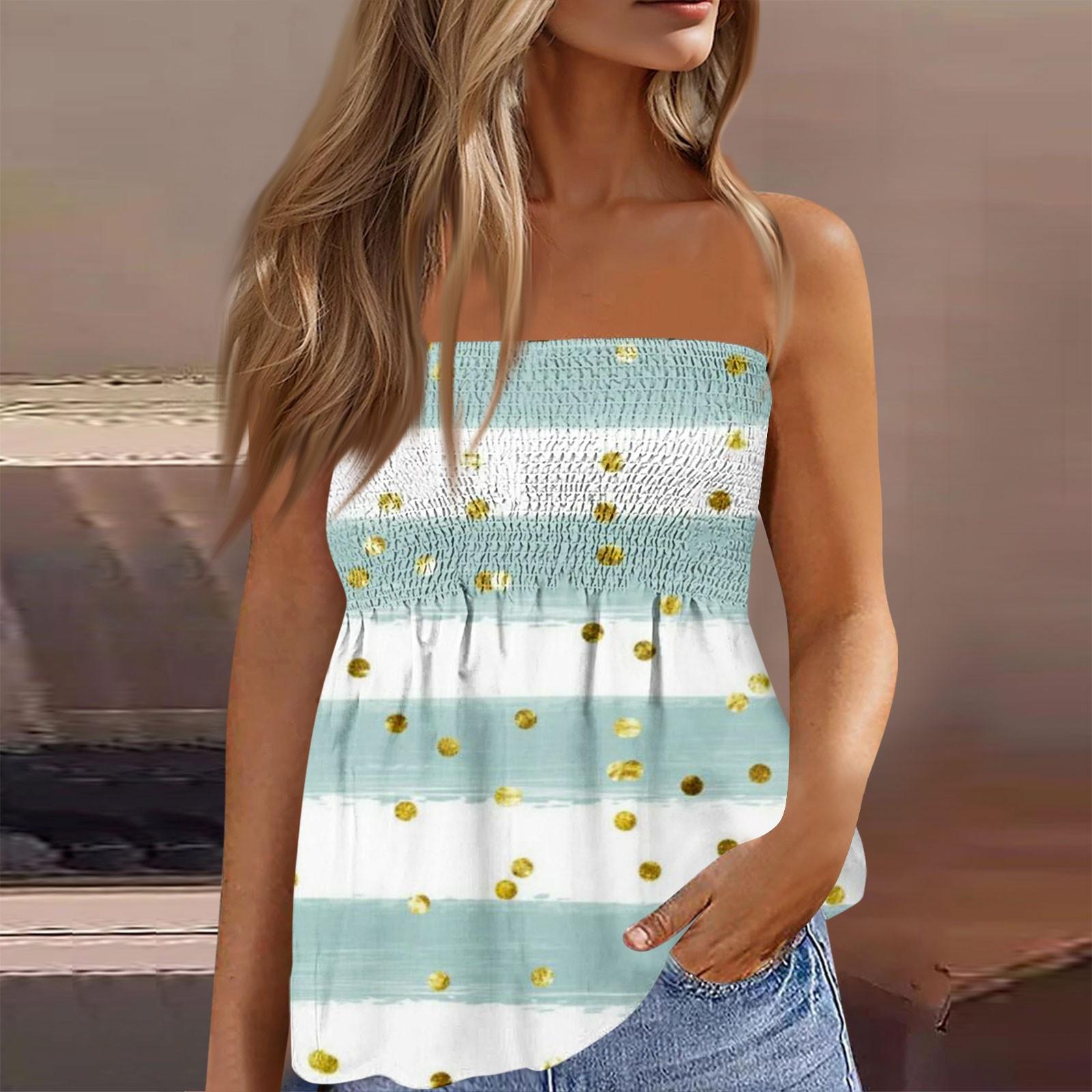 

Топы-трубы для женщин, милая сексуальная футболка без рукавов с открытыми плечами и принтом L