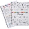 Adhd Cleaning Planner,Editable Home Cleaning Plan,Daily,Weekly, Monthly,Yearly Cleaner Schedule and Checklist,Adjustable Clean Up Household Chores