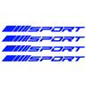4PCS Racing SPORT Letter Car Stickers - Waterproof UV Resistant PET Vinyl Decal for Auto Wheel Rims Hub Tire Styling Decoration