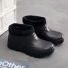 Fleece Herren- und Damen-Schneestiefel Thermische Regenstiefel Wäsche Auto Waschen Küchenhygiene Wasserdichte Regenschuhe Küchenarbeitsstiefel