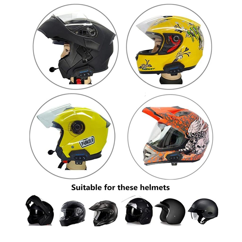 2023 Motocyklová BT 5.0 helma Headset Bezdrátová sada pro hands-free volání Stereo Anti-interference Vodotěsný hudební přehrávač Reproduktor