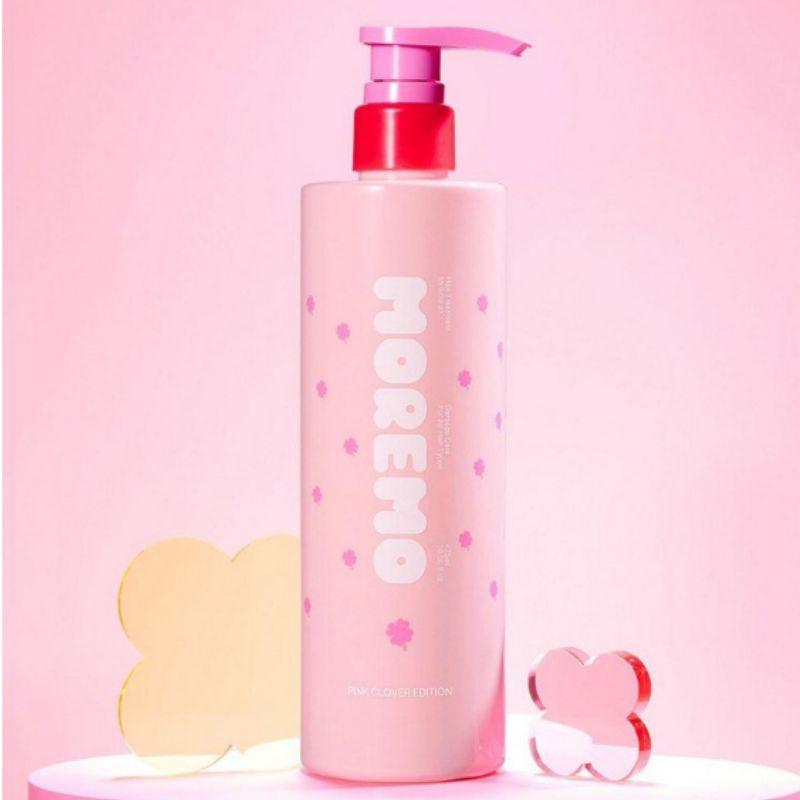 moremo Miracle Two X Clover Edition Hair Treatment Pink Fruity Floral Scent Deep Nourishing Hair Treatment 475ml