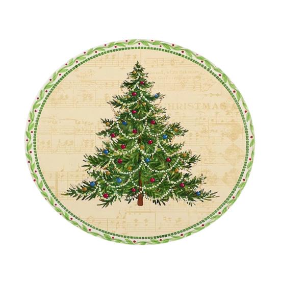 Christmas Floor Mat Round Santa Claus Xmas Area Rug Anti-Slip Absorbent Gingerbread Man Carpet for Festive Home Entrance Living Room Decor