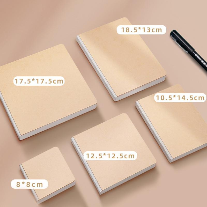 Mini Painting Book Thick Paper Pocket Watercolor Sketchbook Marker Painting Paper Art Supplies Portable Simple Sketchbook