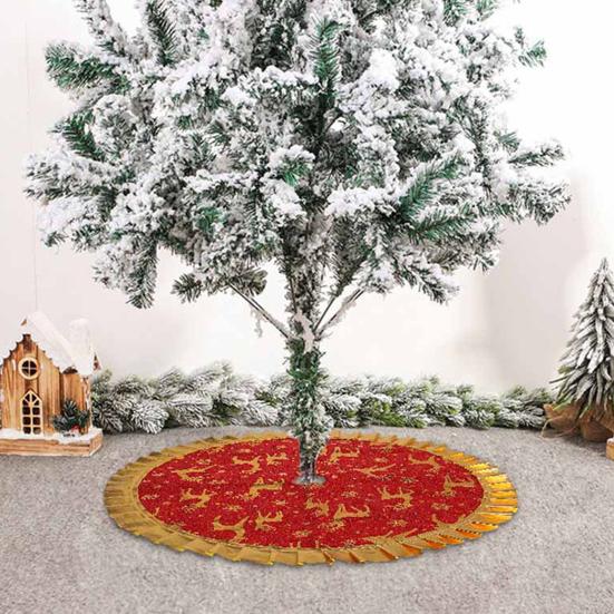 Tapis D’arbre De Noël En Peluche | 90 Cm | Blanche Neige | Protège Sols | Déco Fête Maison Bureau