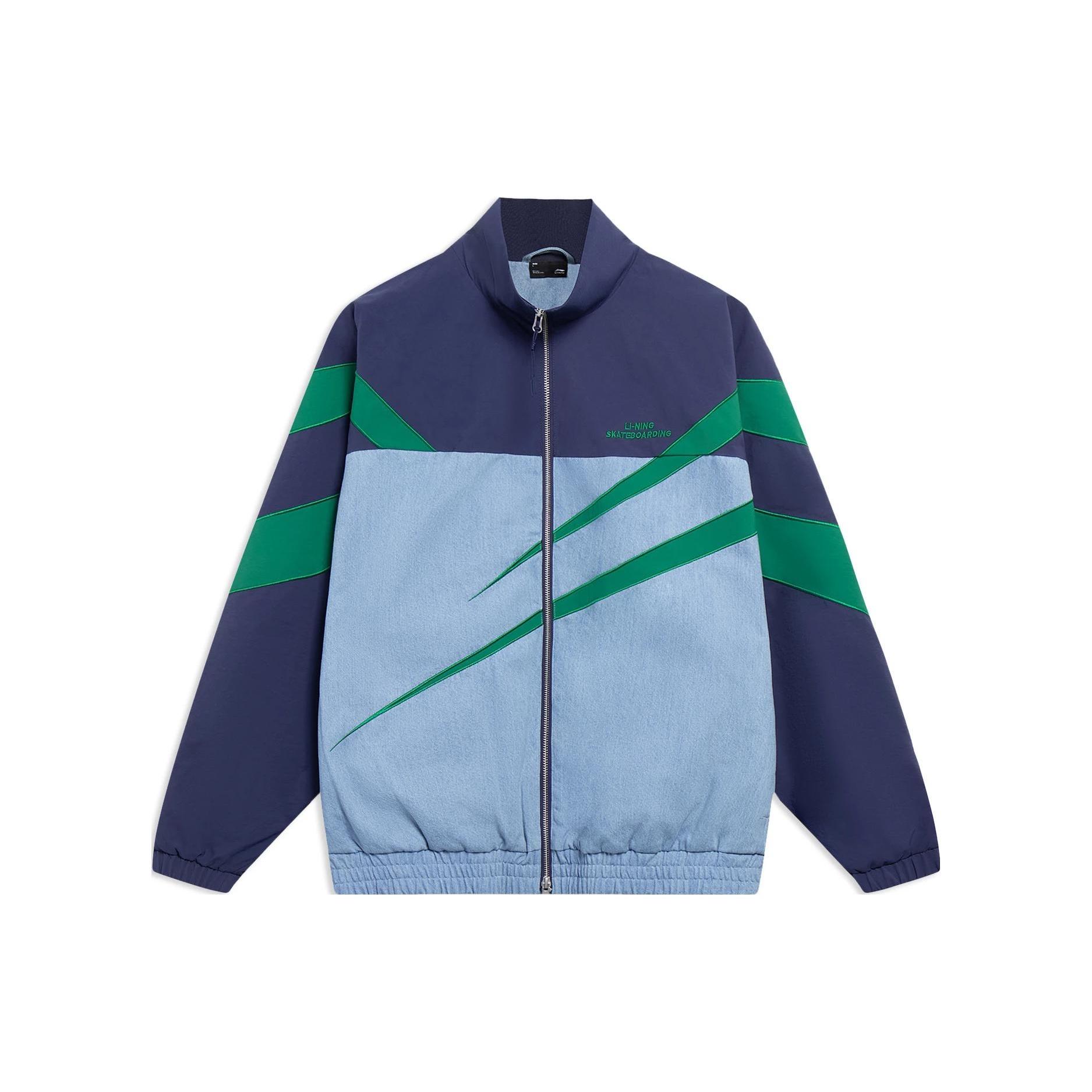 Li-Ning Skateboarding Color Block Jacket Midnight Navy Green Men s AFDT127-2 XXL
