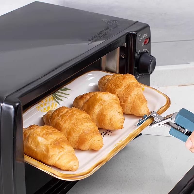 Stainless Steel Anti-Scald Bowl and Plate Lifter with Non-Slip Grip