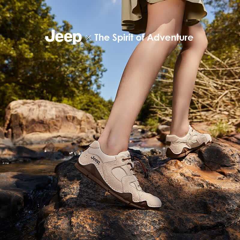 Jeep Women's Retro Casual Slip-On Trainers