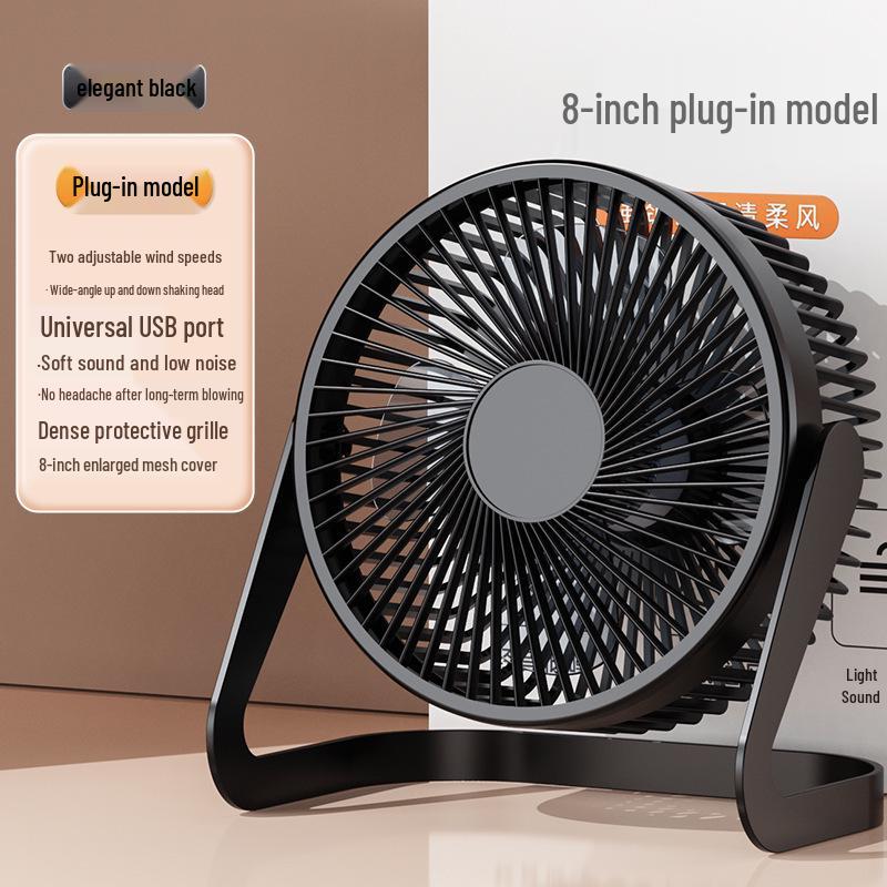 Compact USB Mini Desk Fan - Available In 5, 6, or 8 Inches for Office, Student, or Home Use.