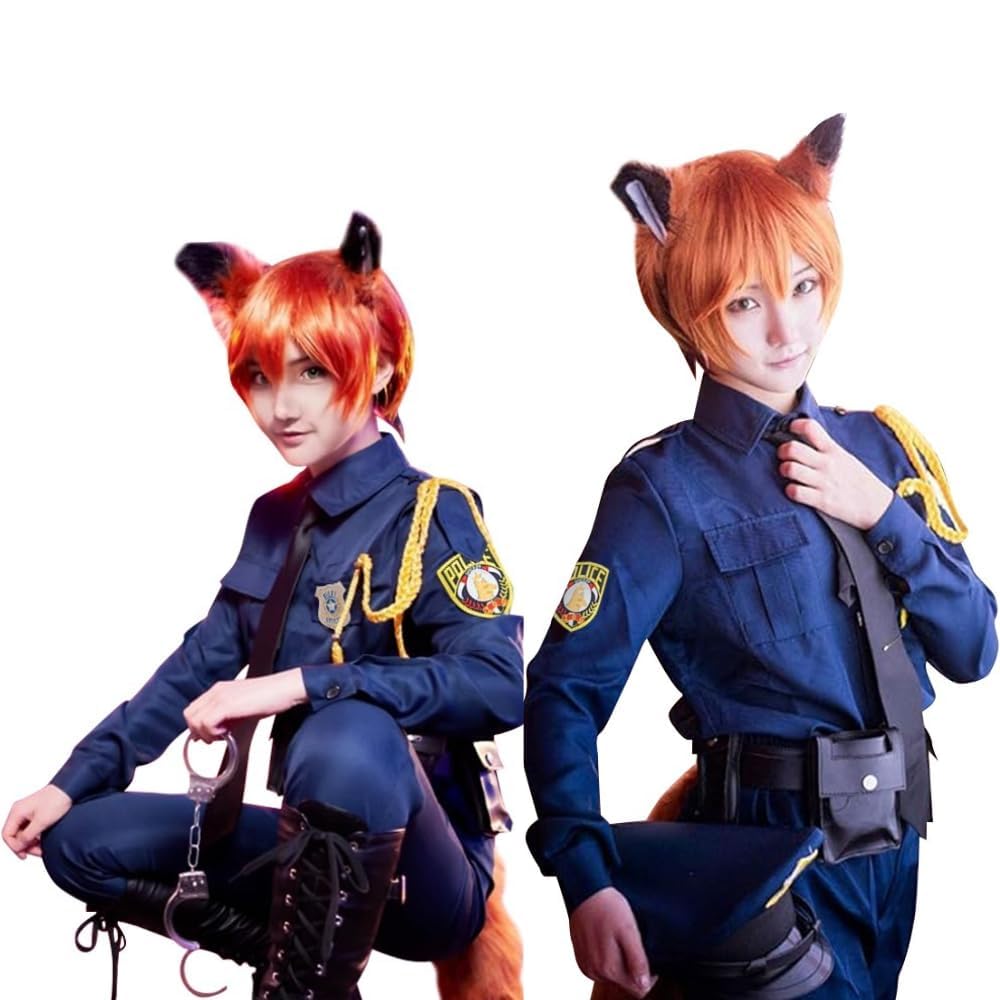 

Fox Rabbit Cosplay Police Costume Costume for School and Amusement Popular Characters Size [nestvcos] Set, Halloween-Style Festivals, Festivals,