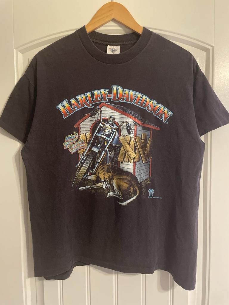 Maglietta Harley Davidson Vintage 1988 Il Migliore Amico di un Uomo Taglia L 22x26