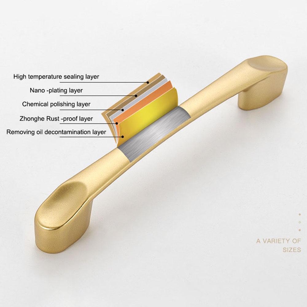 Drawer Cabinet Modern Handle Aluminum Alloy Door Drawer Cupboard Pull Furniture Hardware,22mm Screw