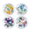 48 Pieces Handmade Mini Pressed Dried Flowers Small Delicate and Cute Color Mix Colorful DIY Nails Enclosed In Resin Original Materials Accessory