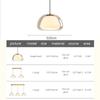 Nordic Glass Pendant Light LED Minimalist Cream Hanging Lamps For Restaurant Living Room Bedroom Study Home Decoration Fixtures