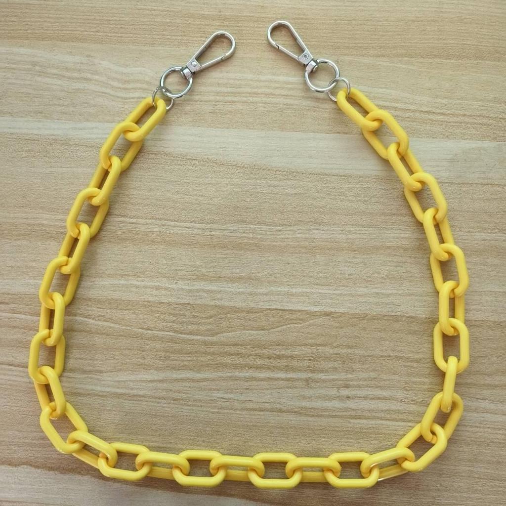 European & American Hip-Hop Style Double-Layer Fluorescent Acrylic Waist Chain with Pendant