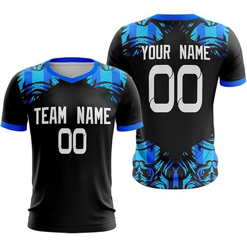 Men's Personalized Name Team Name Number T-shirt Custom Football Jersey