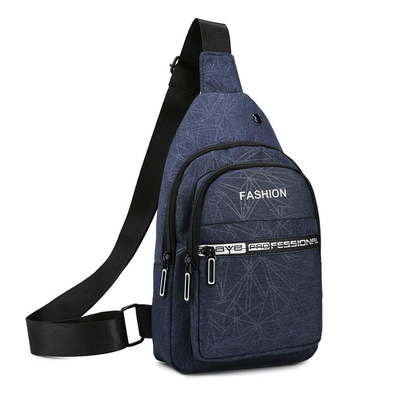 Chest Bag Diagonal Leisure City Simple Oxford Cloth Chest Bag Simple Shoulder Crossbody Bag Leisure Bag Portable Chest Bag
