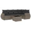 VidaXL Garden Lounge Set with Cushions 6 Pcs, Patio Sofas, Patio Furniture Set, Outdoor Furniture, Grey 3253677