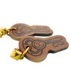 HERMES leather H Curiosité Pierce Brown leather Used