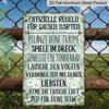 2D Flat, 1pc "Official Rules For This Garden" Aluminium Sign - 8"x12" English Garden Rules Decor, Floral Daisy Vintage Wall Art, Perfect for Patio