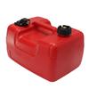 12L Marine Outboard Fuel Tank Oil Box Portable Boat Yacht Engine With Connector Red Plastic Anti-static Corrosion-resistant