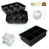 4/6 Grid Big Ball Square Ice Cube Mold Silicone Ice Cube Maker DIY Round Large Ice Cube Tray for Freezer Drinks Ball Model