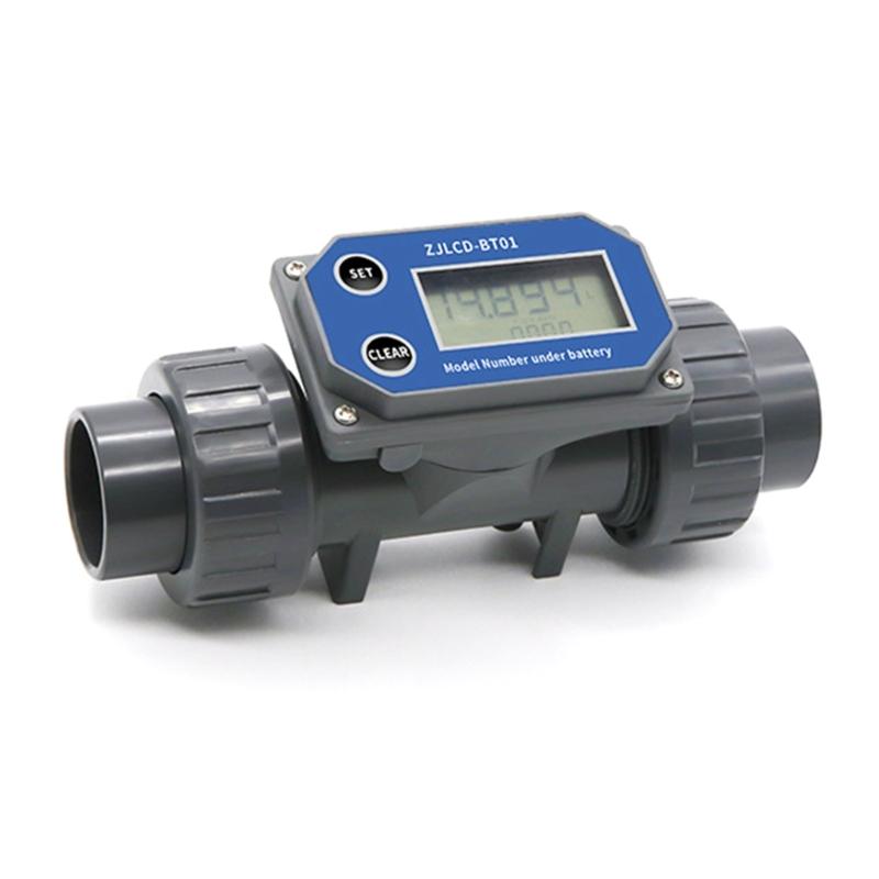 Digital Turbines Flowmeter Suitable For Farm & Garden Irrigation With LCD Display Measure Water Petrol Kerosene Methanol