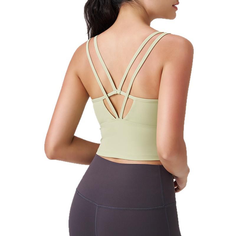 Débardeur de Yoga Anti-bactérien de Haute Qualité pour Femmes avec un Magnifique Dos - Sous-vêtement de Sport Ajusté pour le Pilates et le Fitness en Plein Air