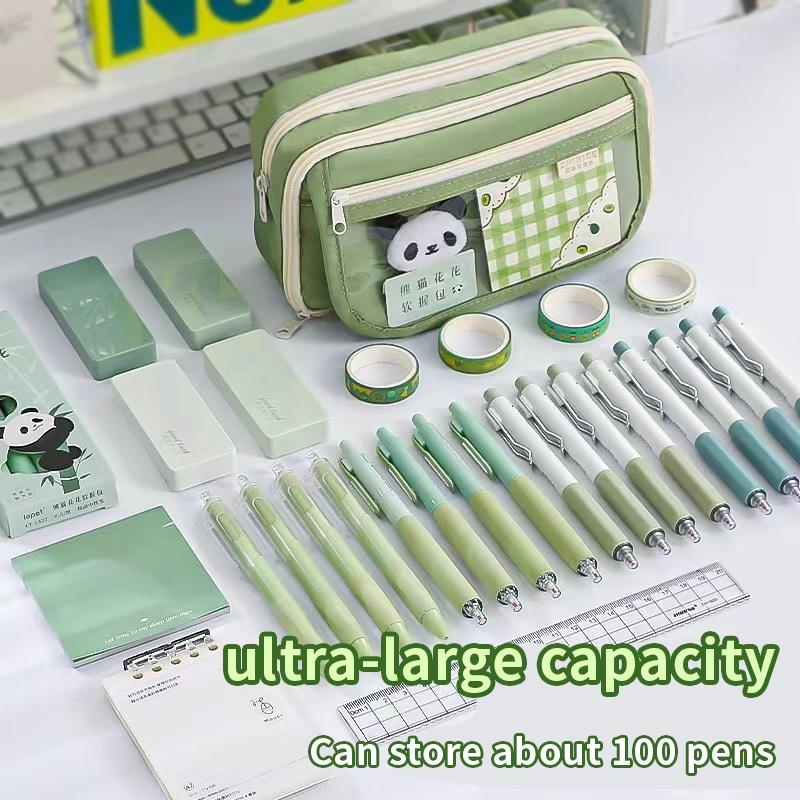 Transparent Pencil Case for Girls New Large Capacity Pencil Case for Junior High School and Elementary School Students High Appe