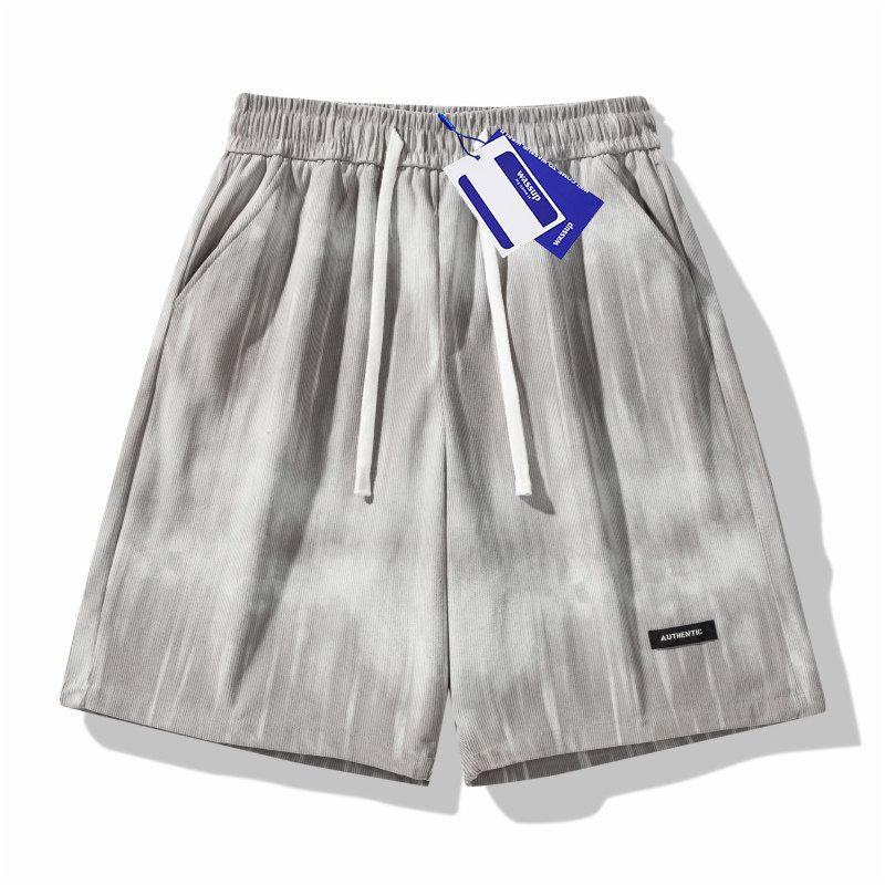 

Wassup Shorts Men s Summer New Casual Pants Heavy Fifth Pants Straight Loose Sweatpants Couple Sweat pants Gray L