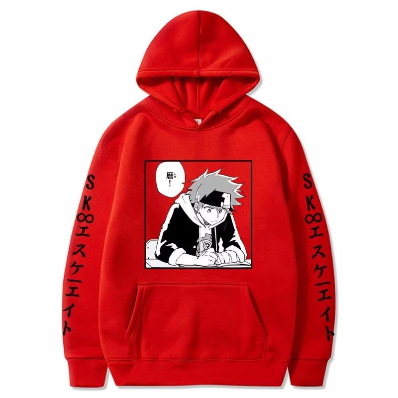 Anime SK8 The Infinity Kyan Reki Funny Graphic Printed Hooded Men Women Manga Hoodies Plus Size Sweatshirt Harajuku Pullover