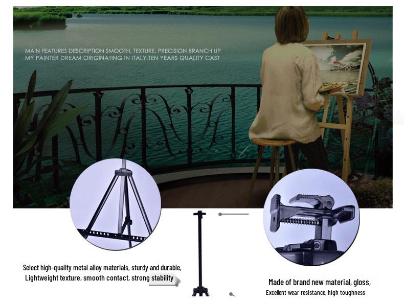 Sop ES-2160 Alloy Folding Art Display Easel with Sketching Tray