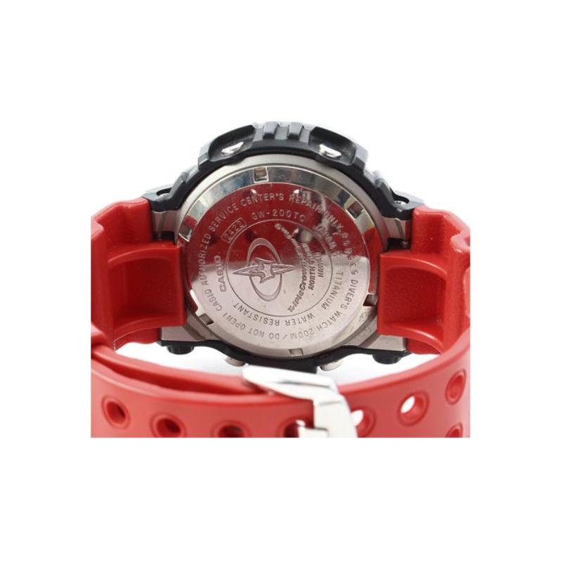 Casio CASIO G-SHOCK FROGMAN Serie 200 Meter wasserdicht Quarzwerk Harzarmband Japanische und Koreanische Uhr Herrenuhr Schwarzes Zifferblatt GW-200TC-4JR