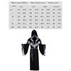 Full Length Hooded Velvet Cloak, Halloween Cape Costume for Devil Witch Fancy Cosplay