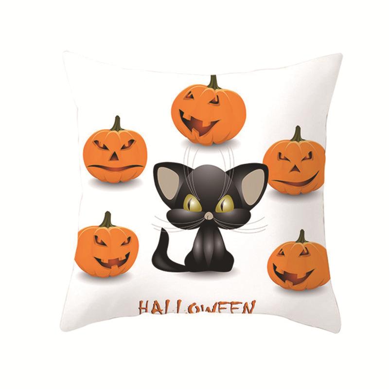 Halloween Pillows, Pumpkin and Black Cat Series Pillow Cases, Holiday Decoration Pillow Cases