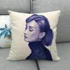 Portrait Oil Painting Of A Celebrity Digital Printing Short Plush Pillow Covers For Car Sofa Office Cushion Cover Home Goods