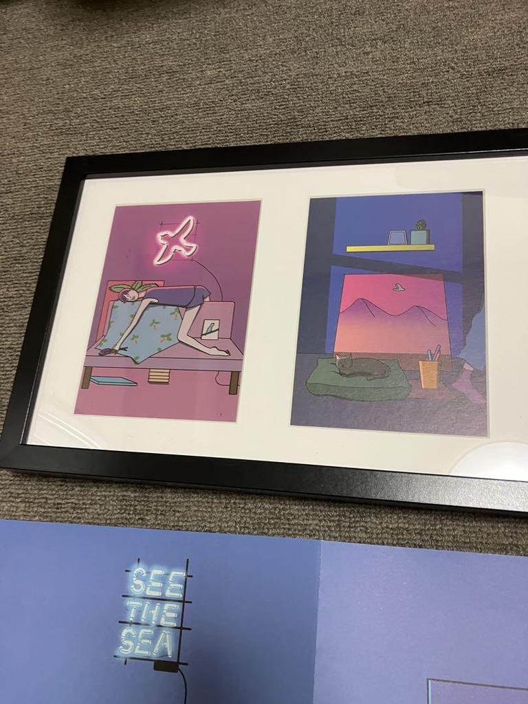 [USED] SHIN MORAE NEON CAKE ZINE Poster Postcard