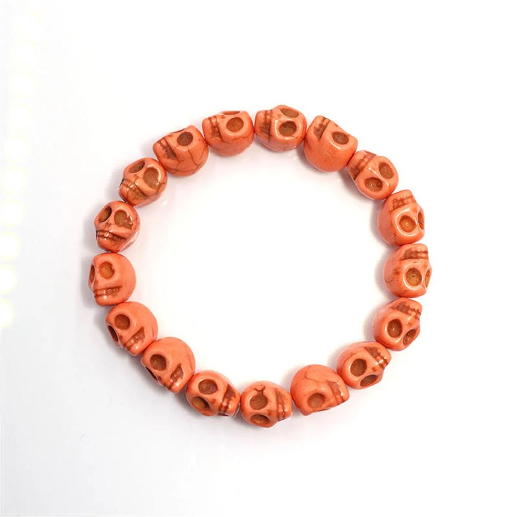 B02 Cooles Skelett Perlenarmband Persönlichkeits-Charme Exquisites Übertreibungsarmband Paar Scharfes Mädchen Festival Täglicher Schmuck