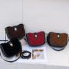Genuine leather Saddle Bag for Women, High-end Feel; Cowhide Underarm Bag, Stylish Single-shoulder Crossbody Bag