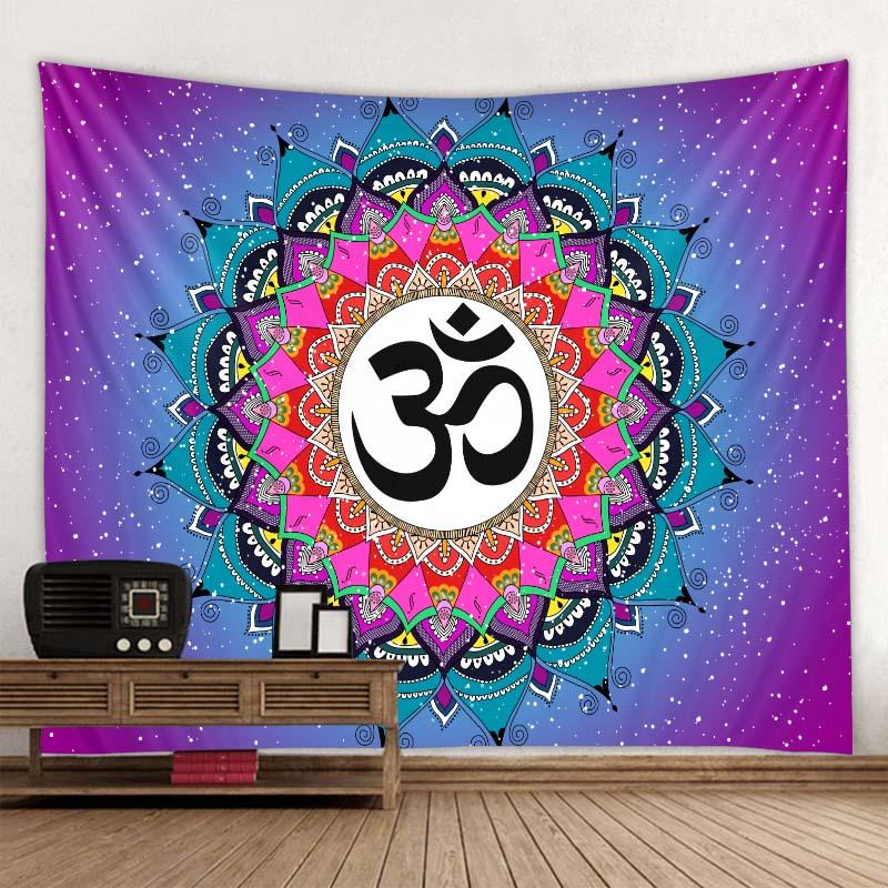 Indian mandala tapestry elephant wall hanging bohemian style decorative wall covering yoga mat aesthetics room decoration
