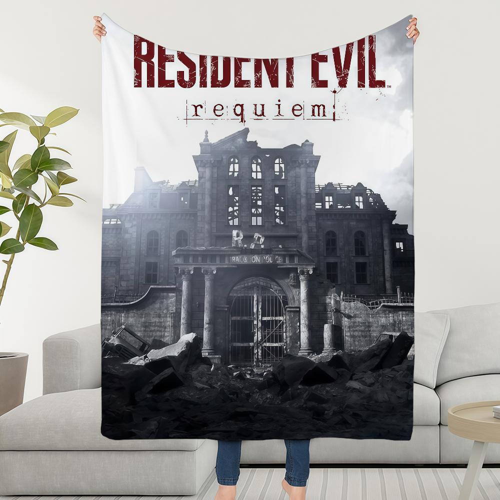 

Blanket Throw Super Cosy Plush Living R-ResidentS-ES Room Sofa Couch Childish Requiem E-EvilS-ES Birthday Gifts 75cmx90cm