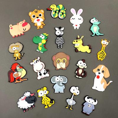Cartoon Animal Magnets for Fridge Decor Cute Fridge Magnet for Children Toddler Toy PVC Magnetic Accessories for Refrigerator