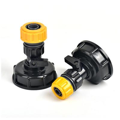 1000L IBC Tank Adapter with 1/2" and 3/4" Garden Hose Quick Connect - Universal Plastic Hose Faucet Connector Replacement Tool