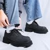 Leather shoes men's autumn design sense niche derby shoes trend casual platform big head shoes 9260-R