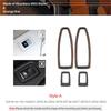 For BMW X1 F48 F20 F30 F30 F34 Made of Alcantara Window Switch Lift Panel Trim Performance 4pcs Sticker Car Interior Accessories