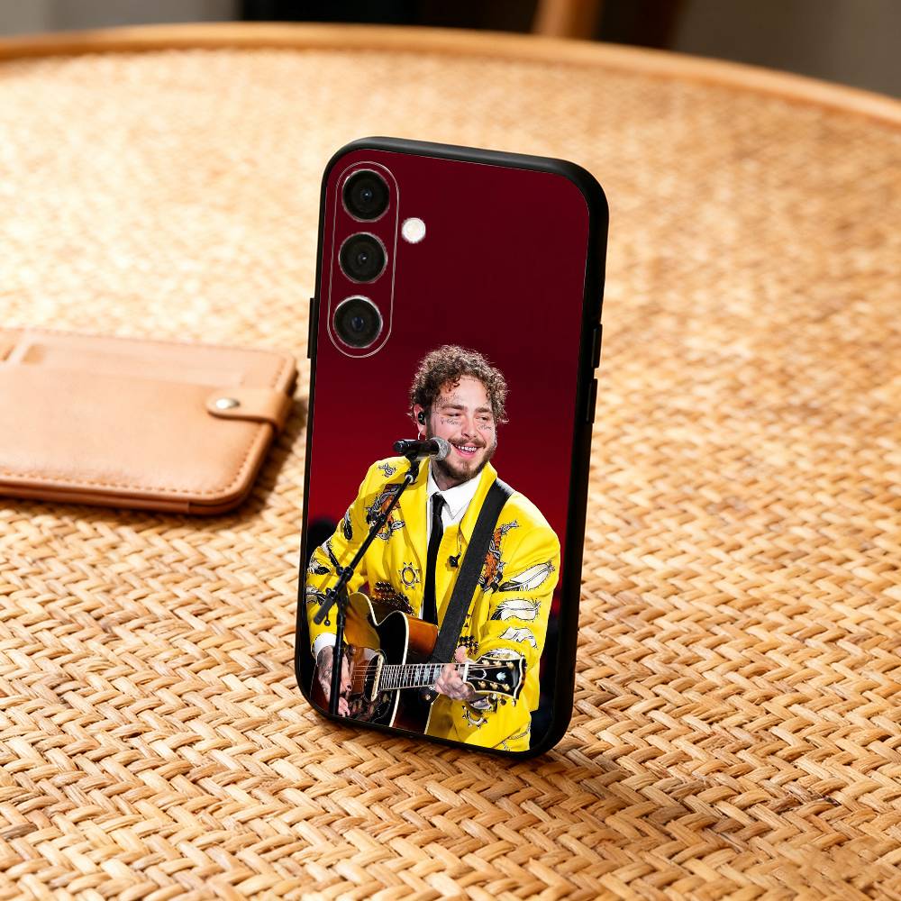 P-Post Malone Singer  Phone Case For Samsung  A73,A21s,A22,A31,A32,A52,A53,A71,A80,Soft Black Shell