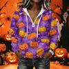 Women's Long Sleeve Halloween Print Pullover Hoodie Sweatshirt with