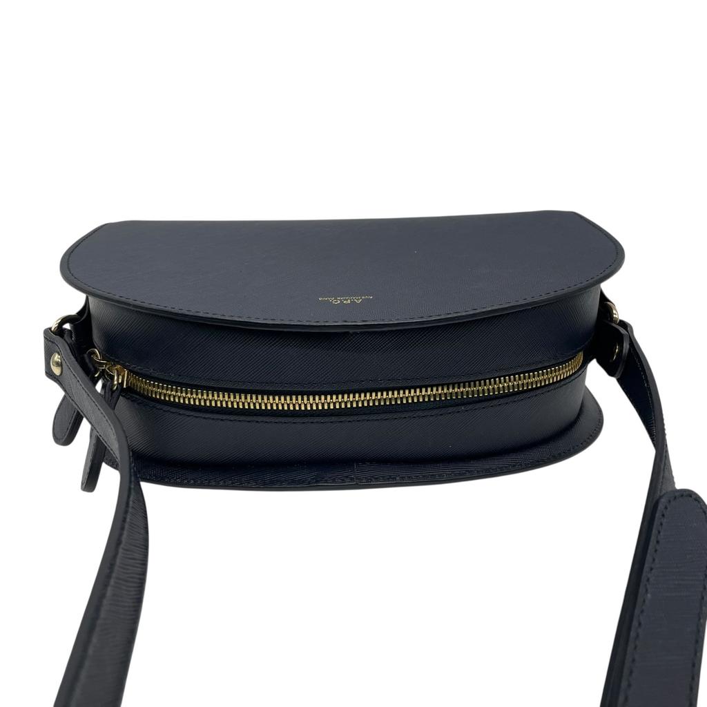 Used A.P.C.Shoulder Bag Navy leather Women