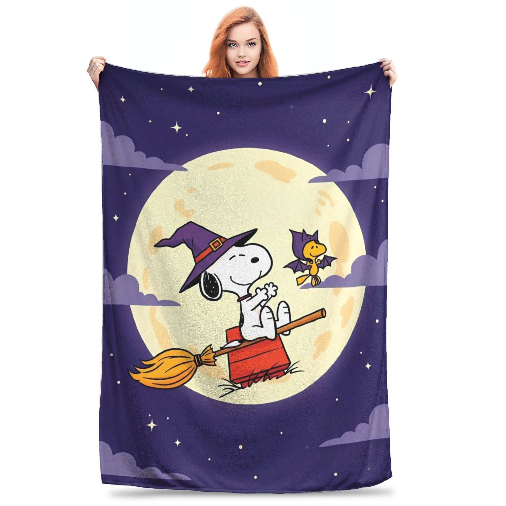 

Snoopys Halloween Pumpkin Trick or Treat Cartoon Blanket Ultra Soft Throw Blankets for Couch 50x60 Inch Multi-size Quilt 30x40in