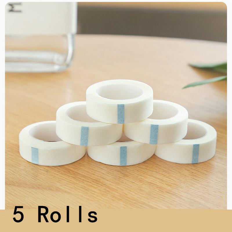 5/10/50/100 Rolls 9Mx1.25cm Eyelash Tape Adhesive Eyelash Extension Tapes Breathable Micropore Lash Tape for Eyelash Extension